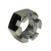 0090-1072 Nut-Slotted-1In-8 Zinc Plated | Genuine Haulotte